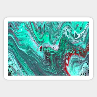 Green Marble Sticker